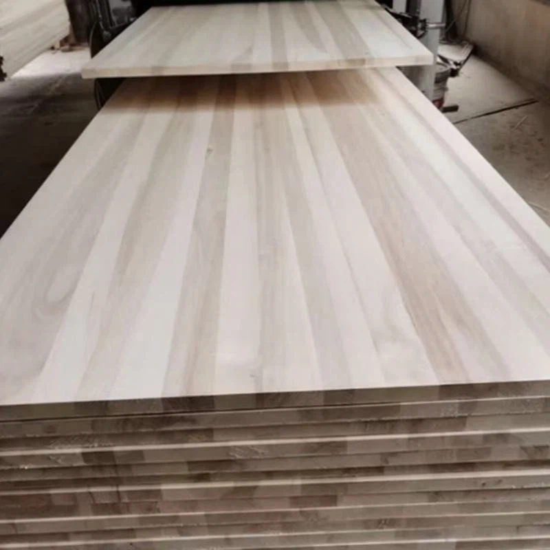 AA AB Grade Poplar Solid Wood Bed Slat Panel Customized Size Board Bedroom And Furniture Panel factory